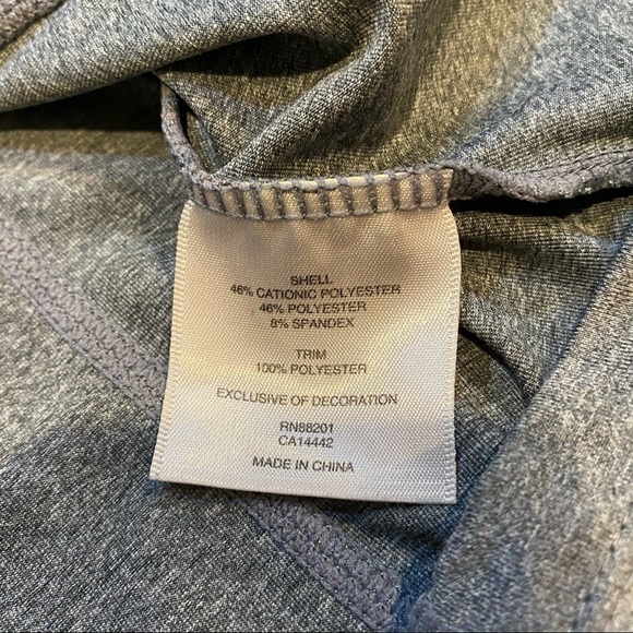 MPG Athletic Tee Vented Ruffle Detail Gray/Pink Women’s S Small - Picture 8 of 8